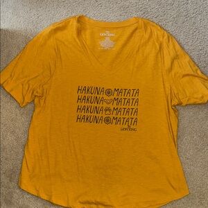 Lane Bryant Yellow Hakuna Matata Tee